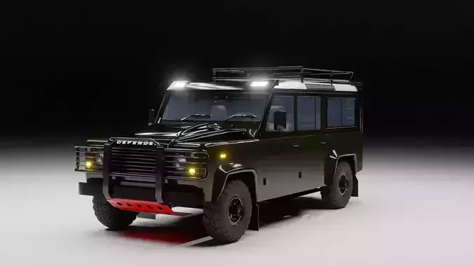 suv 4x4 Low-poly 3D model