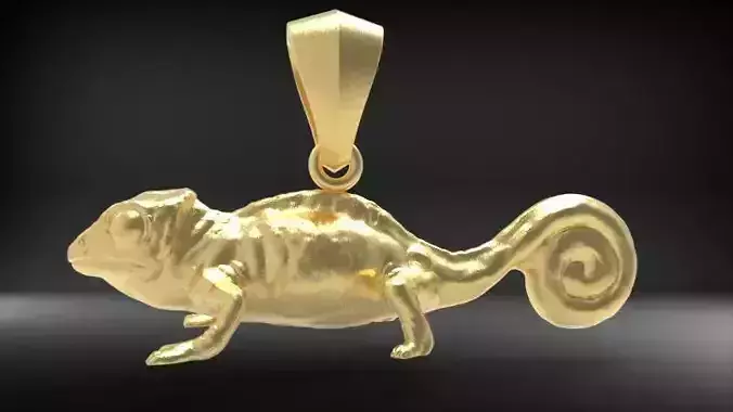 chameleon Iguana Pendant