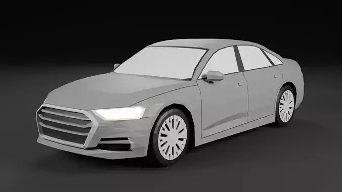 Audi A8 lowpoly