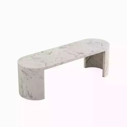 Concrete Outdoor Bench 01
