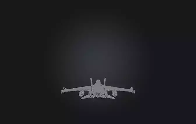 Futuristic Sci-Fi Jet Fighter 3D Model 