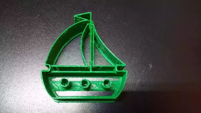 Sailingboat cookie cutter 3D print model