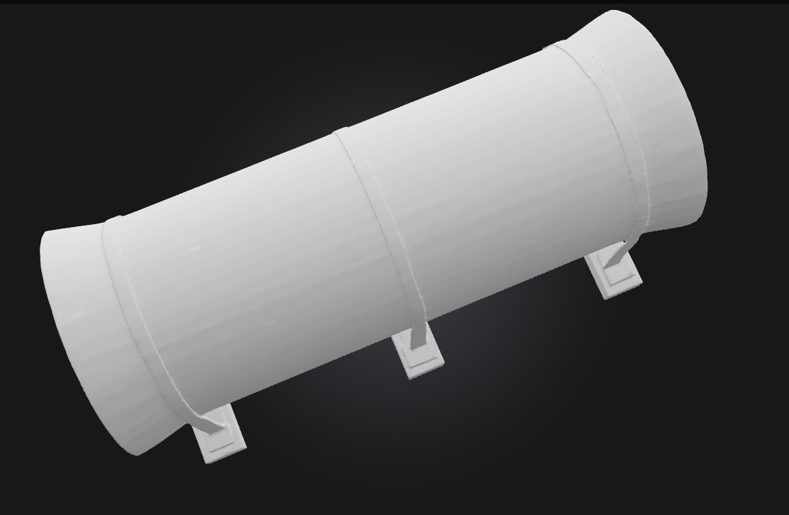 Concrete Pipe Display Sturdy Infrastructure Elements 3D model_9