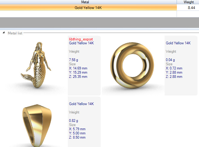 Mermaid pendant  3D print model_39