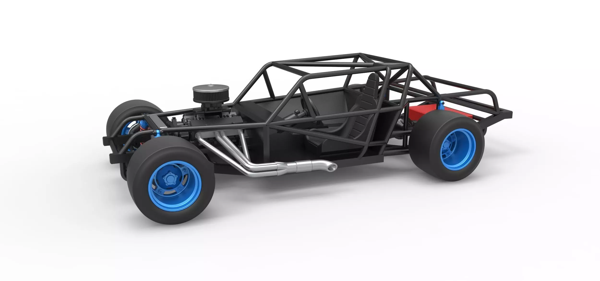 Vintage Asphalt Modified stock car Base V4 Scale 1 to 25 3D print model