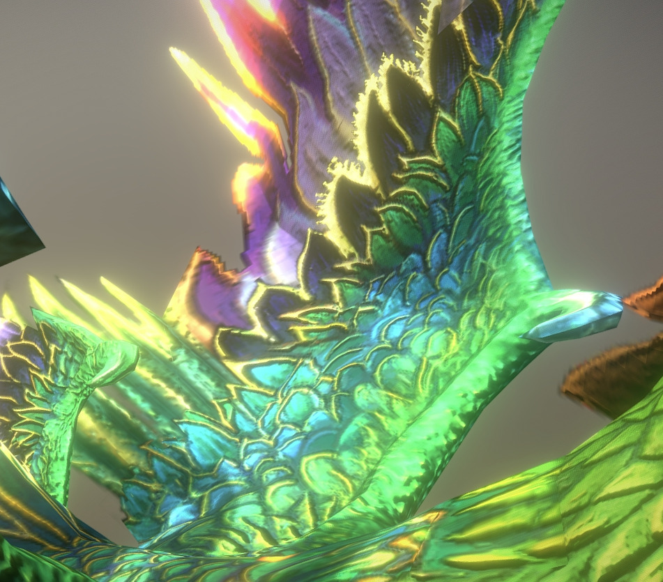 The phoenix bird Low-poly 3D model_31