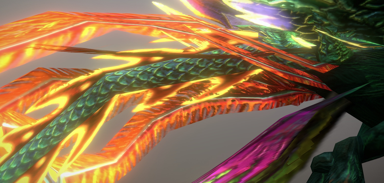 The phoenix bird Low-poly 3D model_32