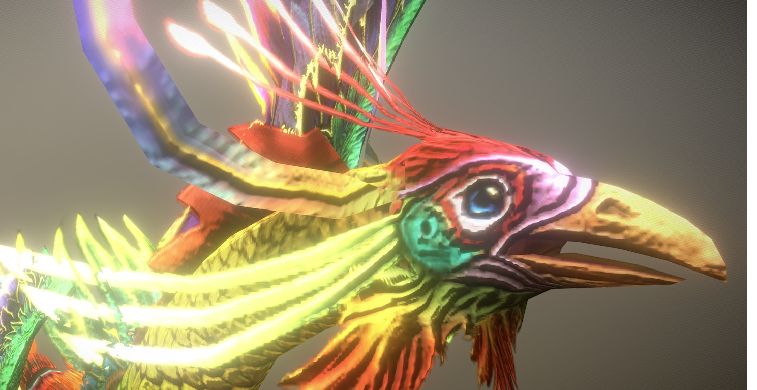 The phoenix bird Low-poly 3D model_30