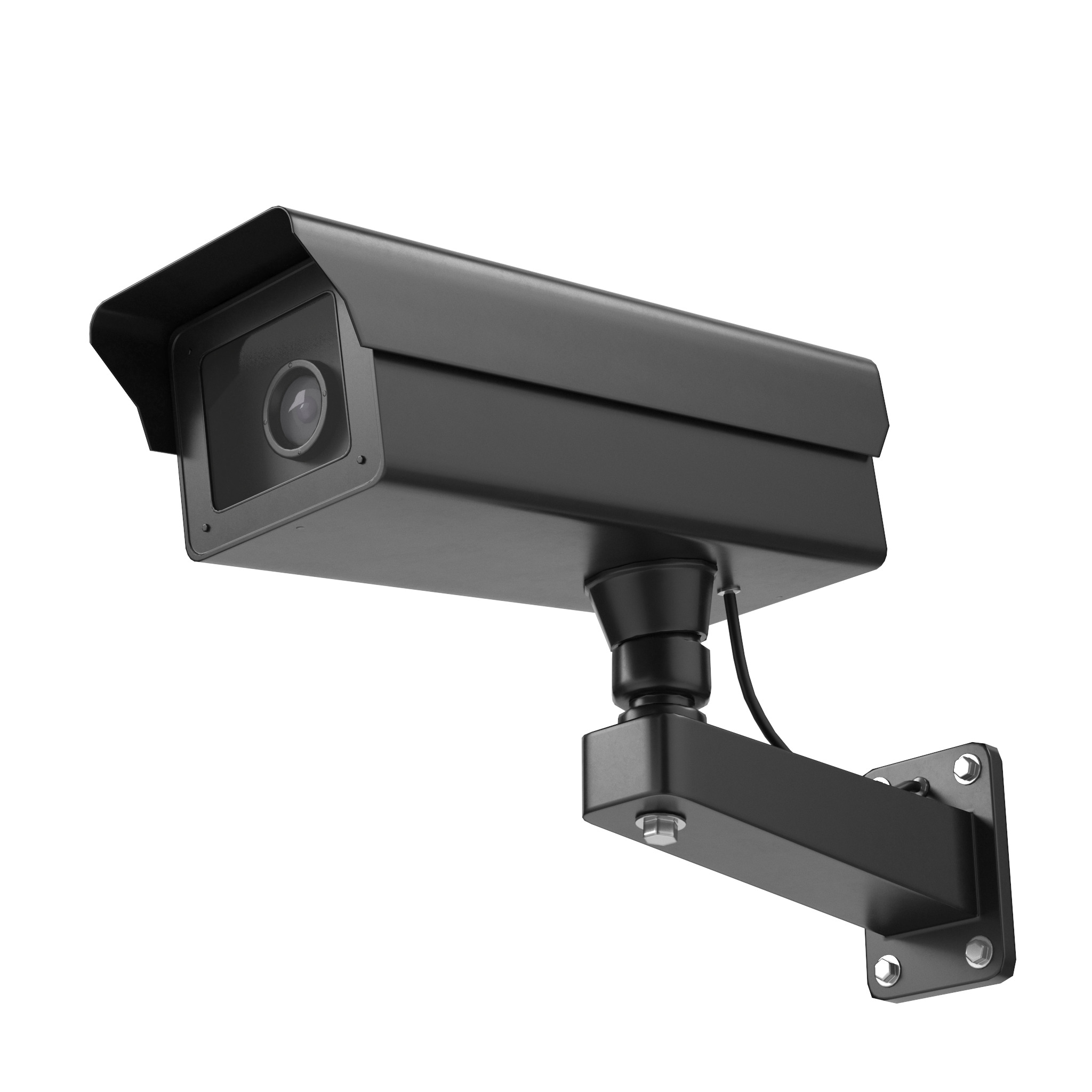 Low Poly PBR Security Camera Low-poly 3D model_2