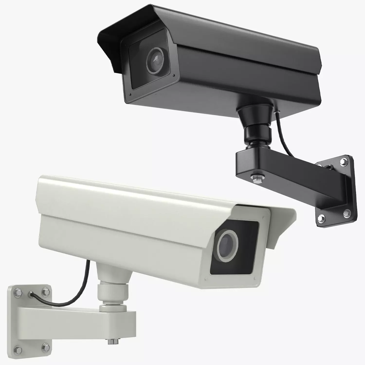 Low Poly PBR Security Camera Low-poly 3D model_0