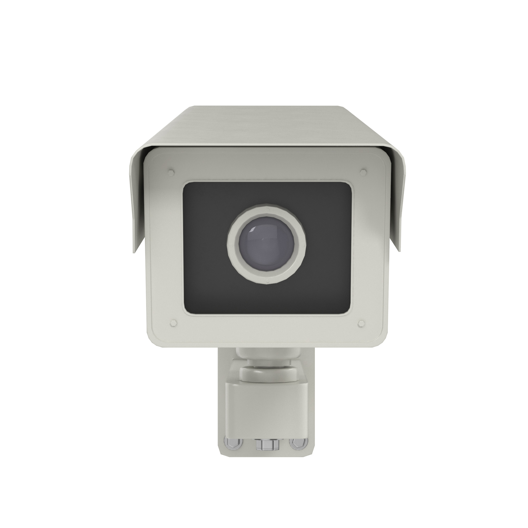 Low Poly PBR Security Camera Low-poly 3D model_8