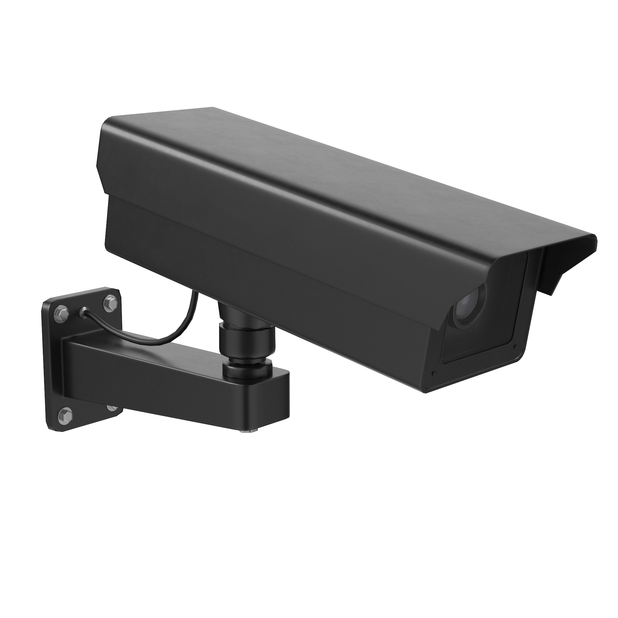 Low Poly PBR Security Camera Low-poly 3D model_5