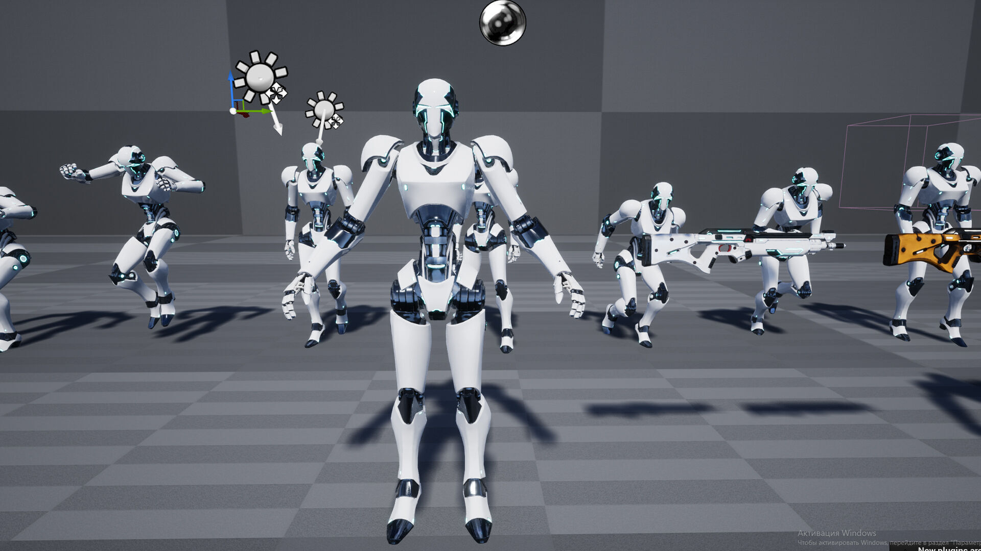 Robot 2 Low-poly 3D model_13