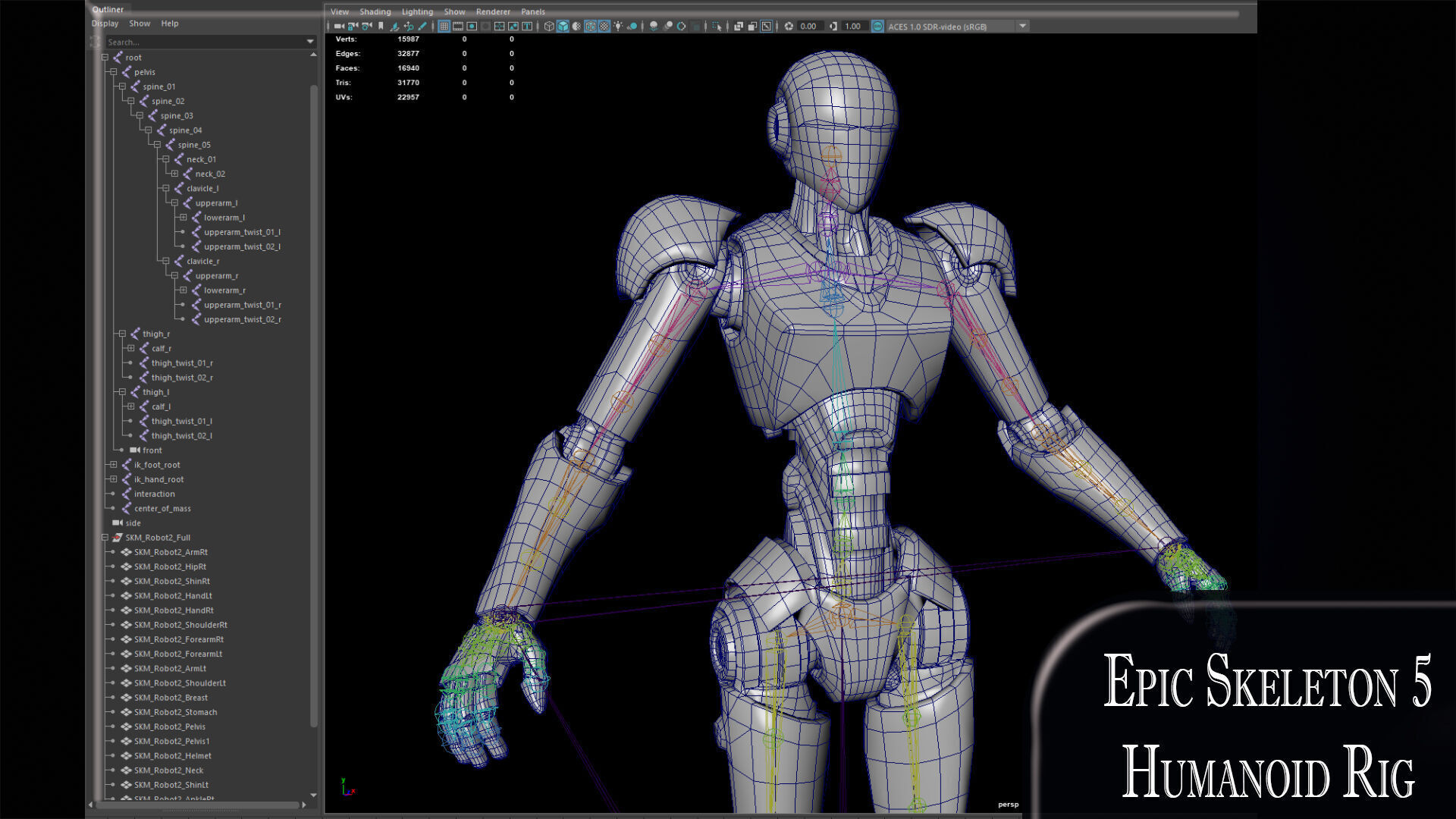 Robot 2 Low-poly 3D model_11
