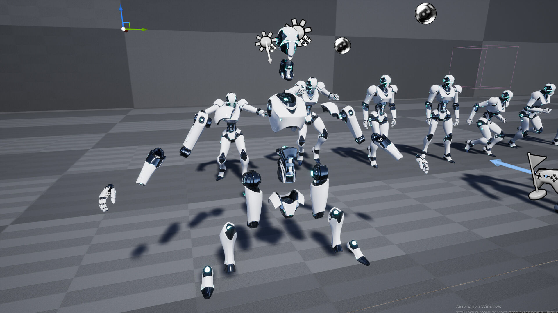 Robot 2 Low-poly 3D model_17