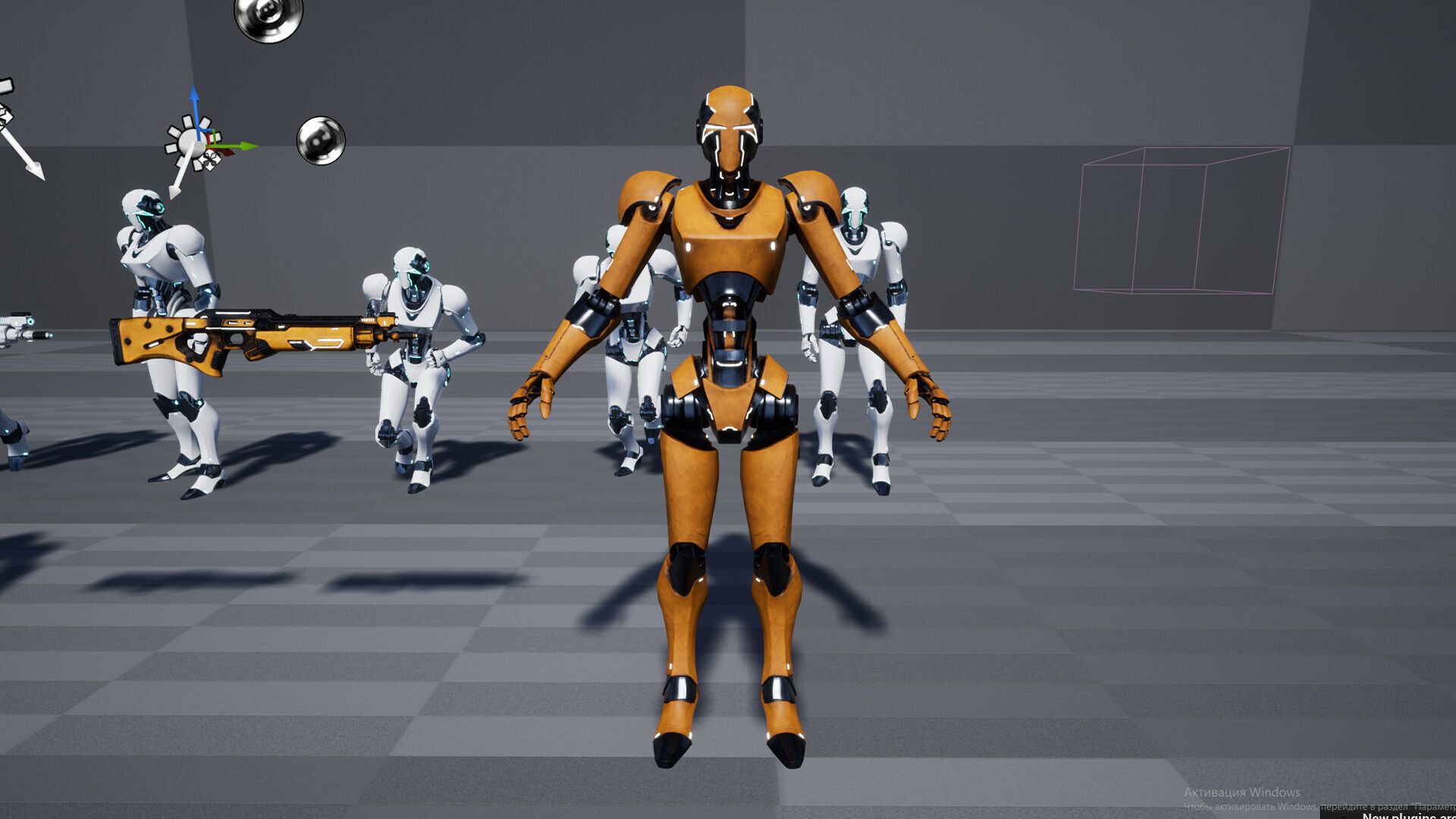 Robot 2 Low-poly 3D model_16