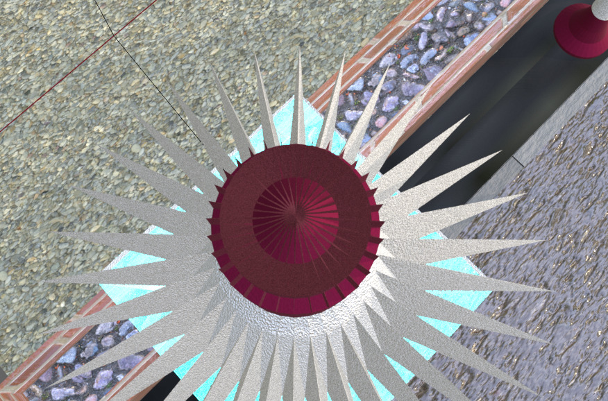 lampadaire-scandinave-neon-bleu-design-blanc-bordeaux Low-poly 3D model_2