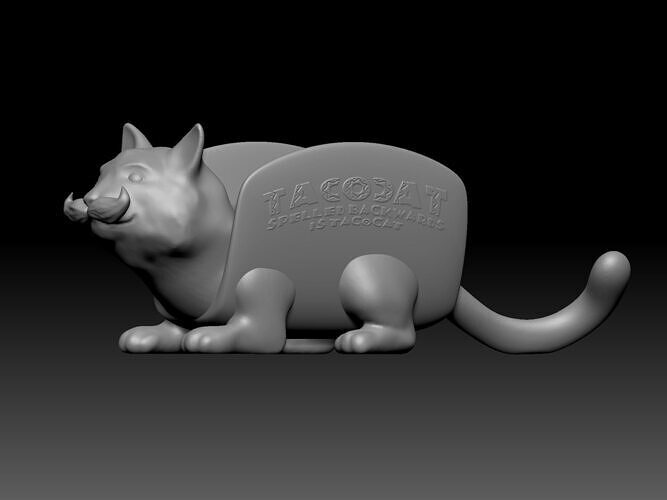 Tacocat dual hard shell taco holder 3D print model