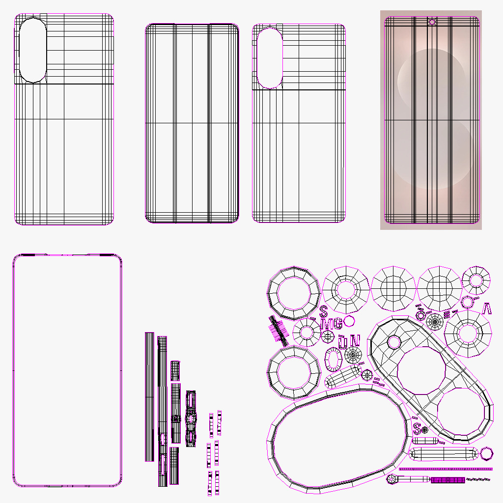 Samsung Galaxy S25 Edge All Color 3D model_21