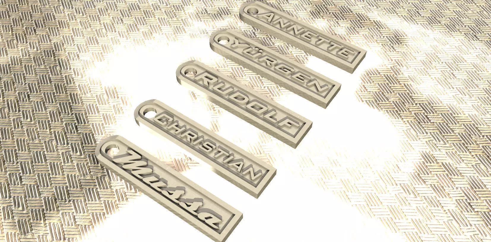 3d printing set of metal badges Free low-poly 3D model_0