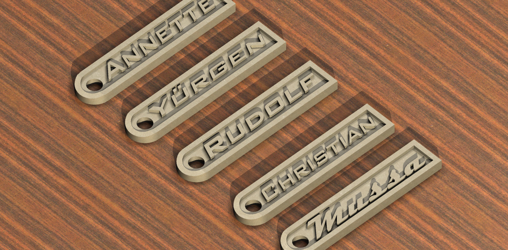 3d printing set of metal badges Free low-poly 3D model_1
