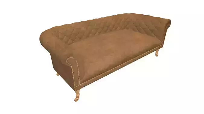 Chesterfield sofa 3D Model 3D model