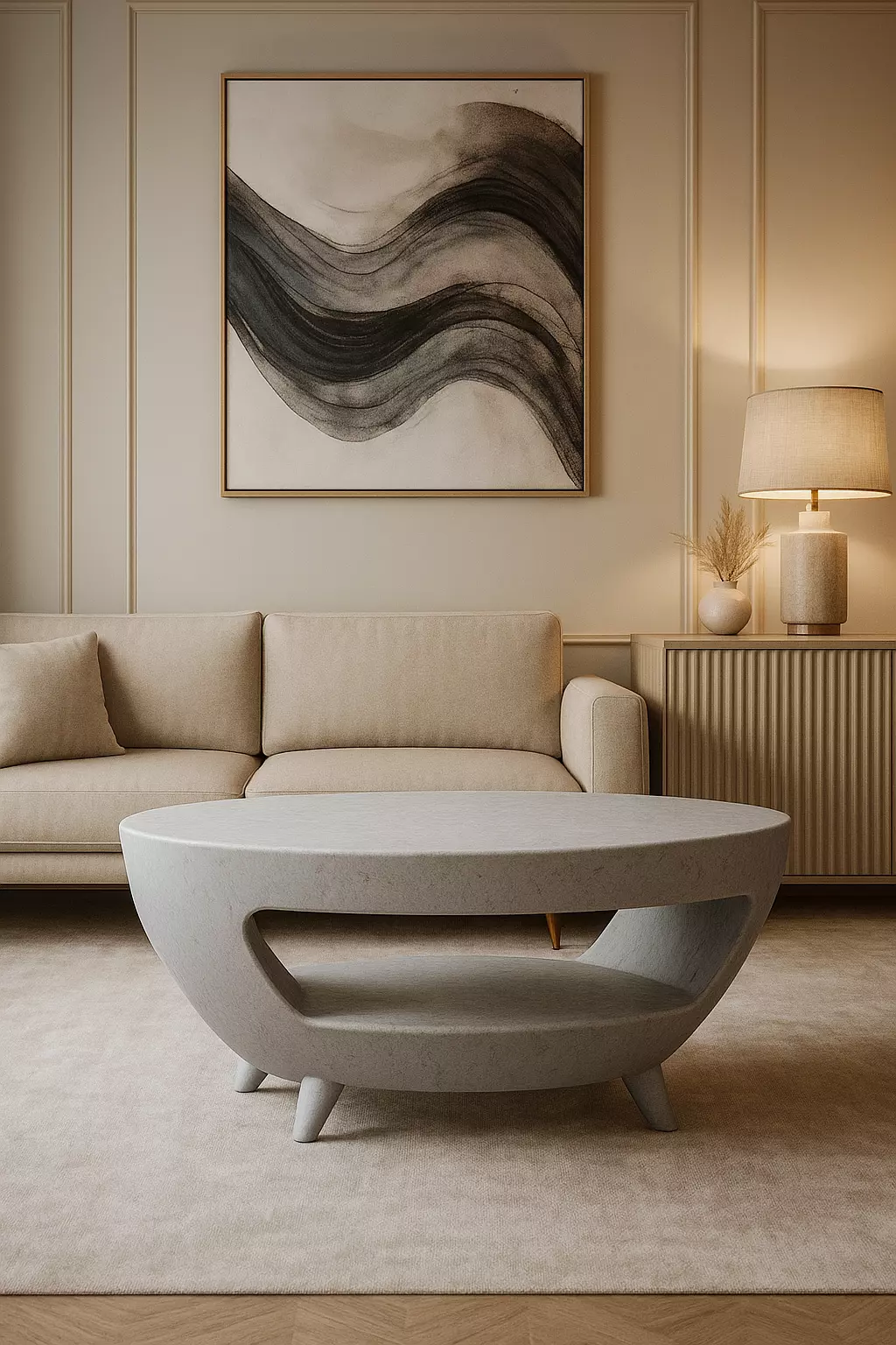 modern marble conference table - armg 3D print model