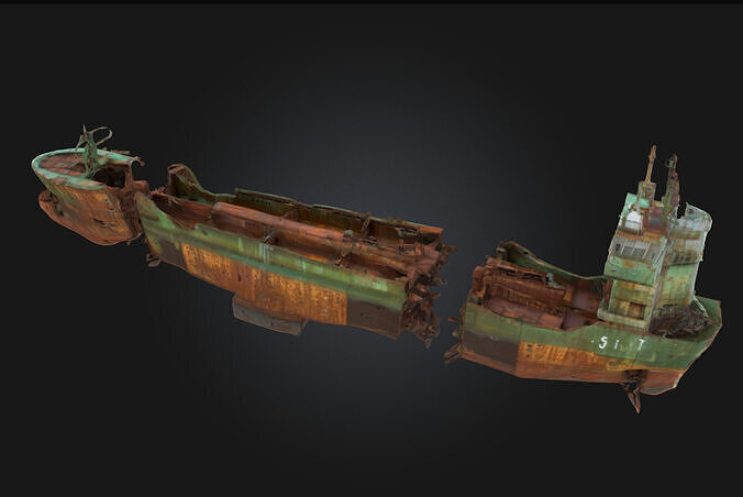 Fragmented Vessel Broken Pottery Model 3D model