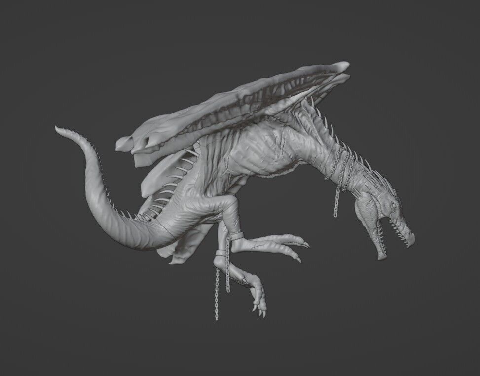 Ukrainian Ironbelly Dragon Harry Potter 3D print model_6