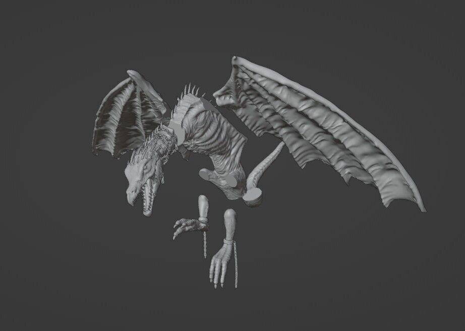 Ukrainian Ironbelly Dragon Harry Potter 3D print model_7