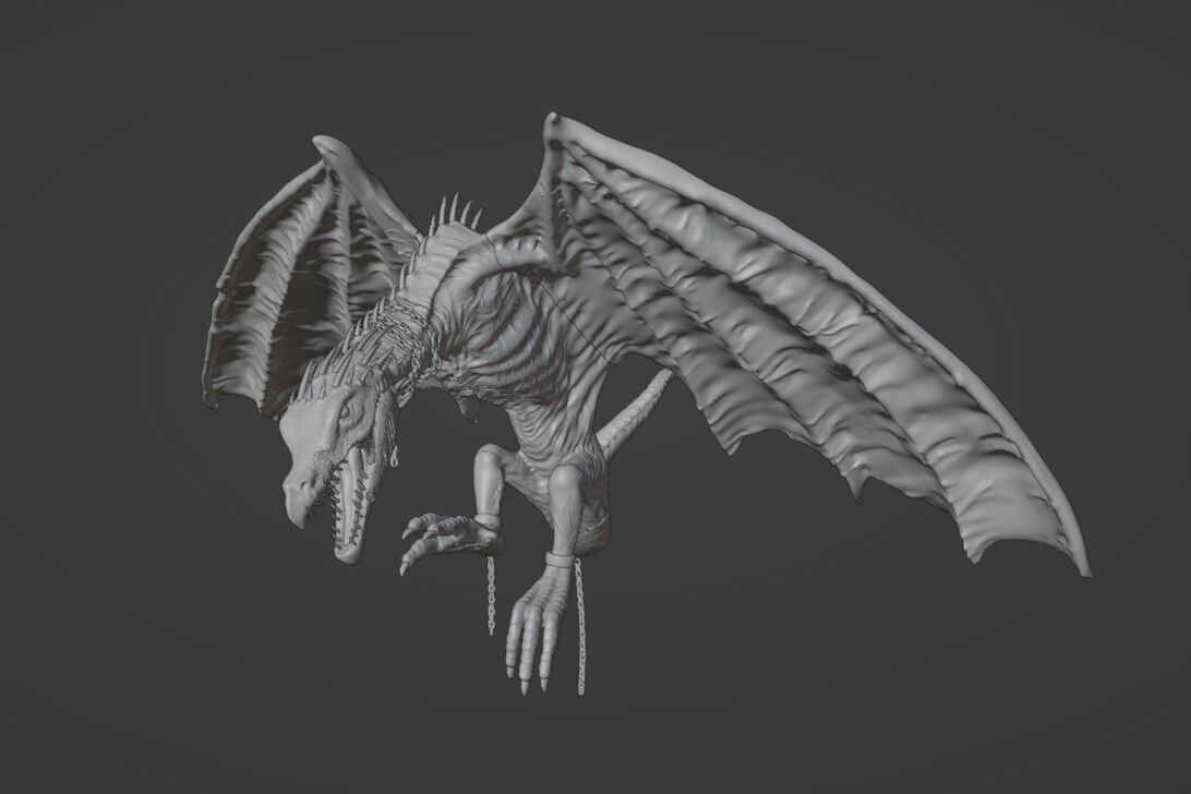 Ukrainian Ironbelly Dragon Harry Potter 3D print model_5