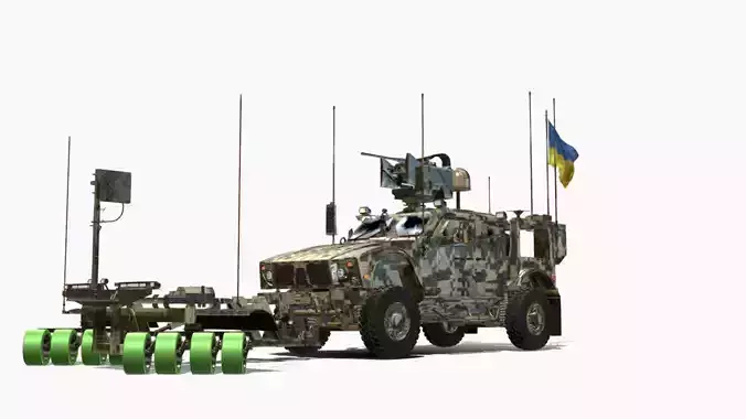 ROLO DE MINA DE FAISCA OSHKOSH MATV 4X4 UKRAINE 