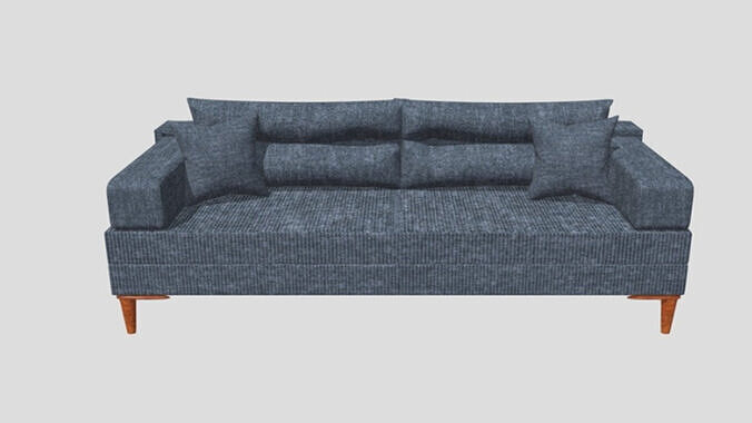 Fabric Sofa Low-poly 3D model