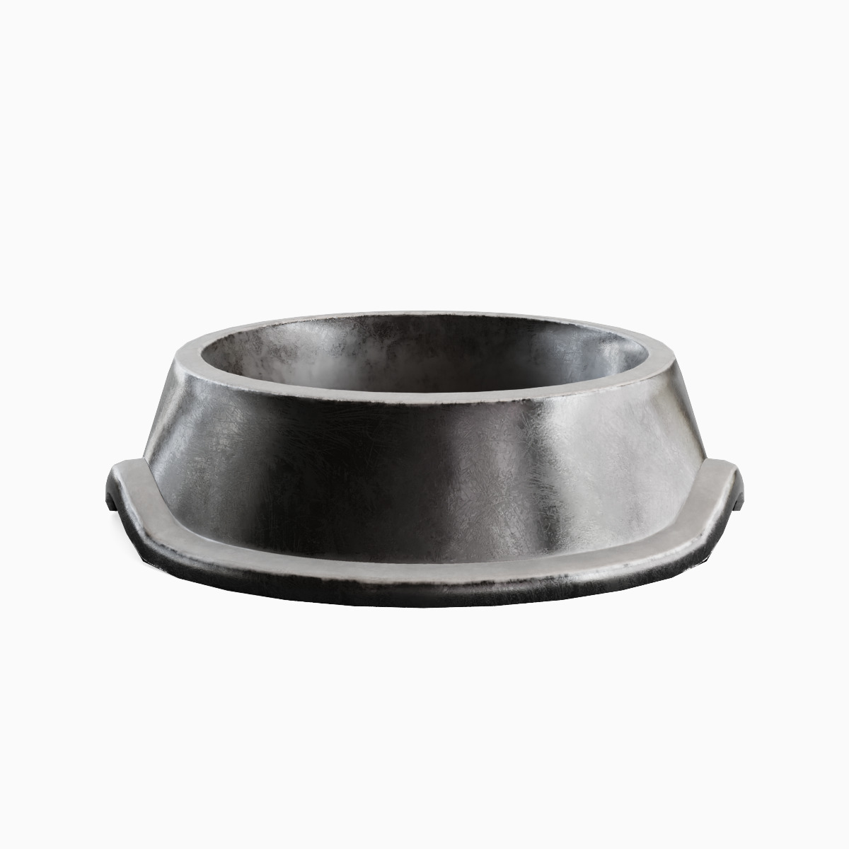 Metal Dog Bowl 06 Low-poly 3D model_1