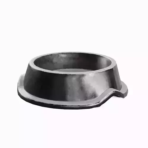 Metal Dog Bowl 06 Low-poly 3D model