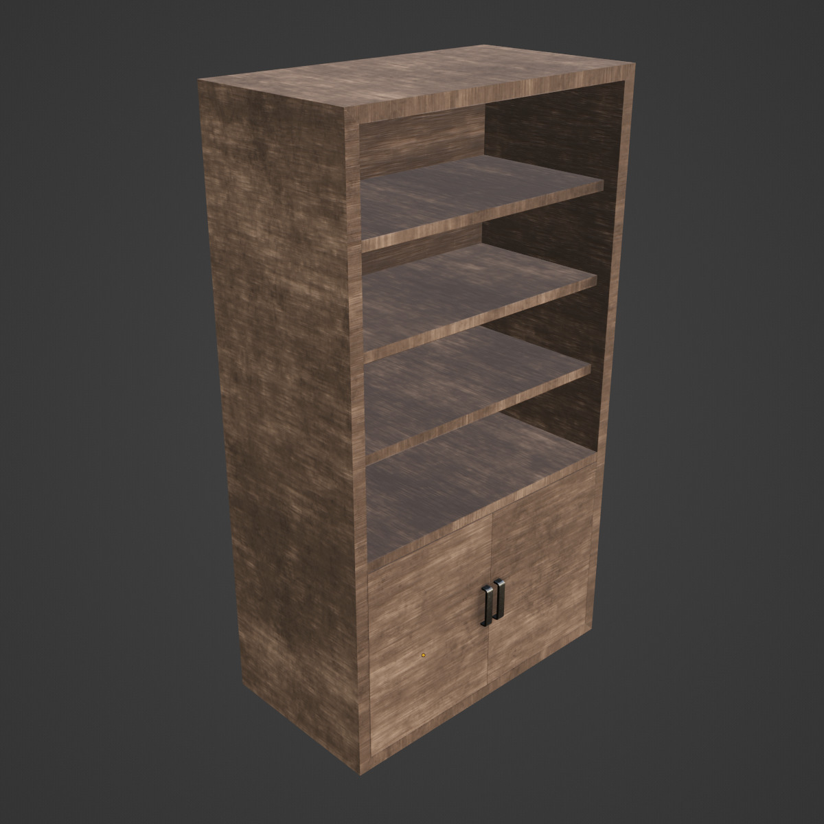 Old Shelf 05 Low-poly 3D model_6