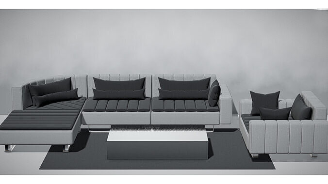 Sofa Set 3D model