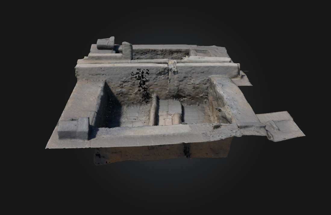 Excavation Site Blueprint Archaeological Layout Model 3D model_4
