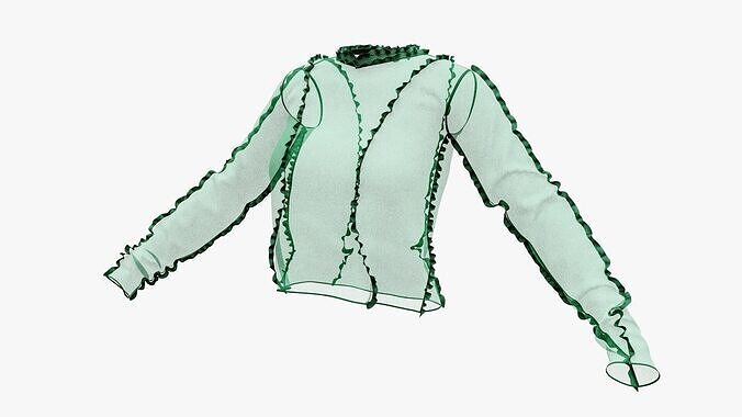 Second Skin Top Low-poly 3D model