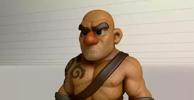 Stylized Game Ready Human Character Rigged named Geo