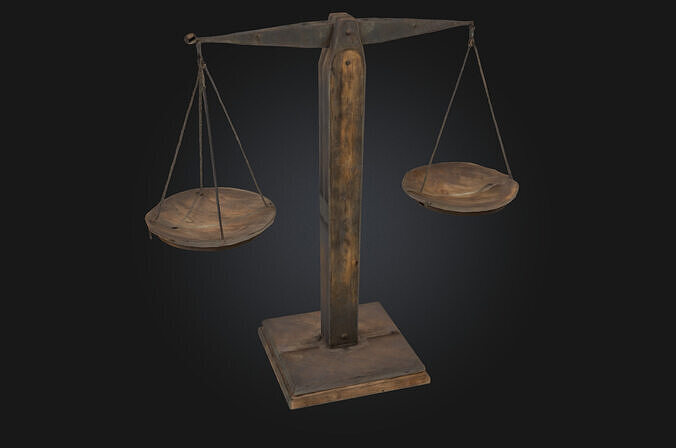 Balance Scales Classic Weighing Instrument Model 3D model