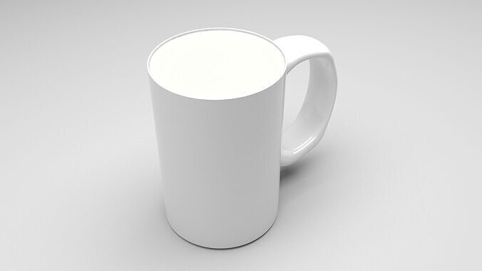 Mug of Milk 3D model