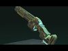 Sci-fi Photonic shotgun Low-poly 3D model_1