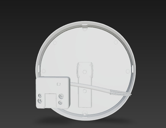 Round LED Panel Light 3D model_5