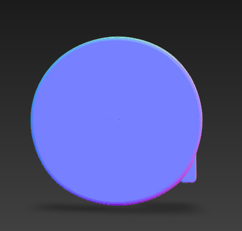 Round LED Panel Light 3D model_3