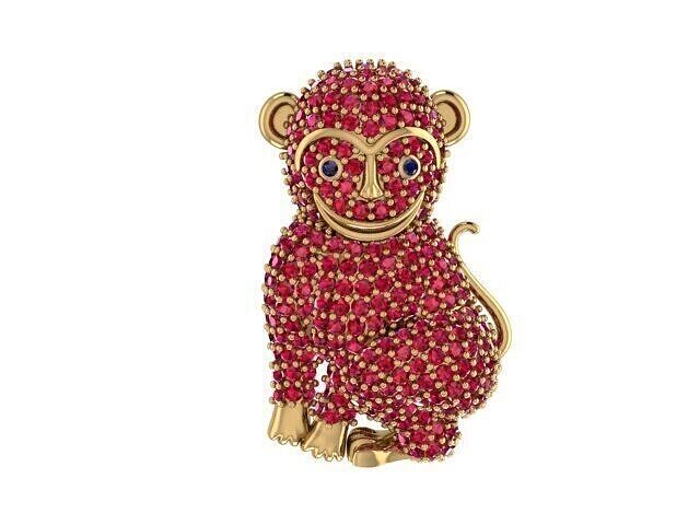 High Quality Monkey Pendant  3D print model