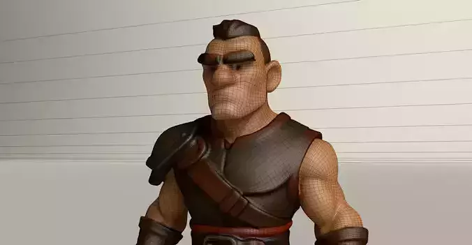 Stylized Game Ready Human Character Rigged named Giotis