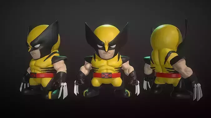 Wolverine chibi 3d printable model