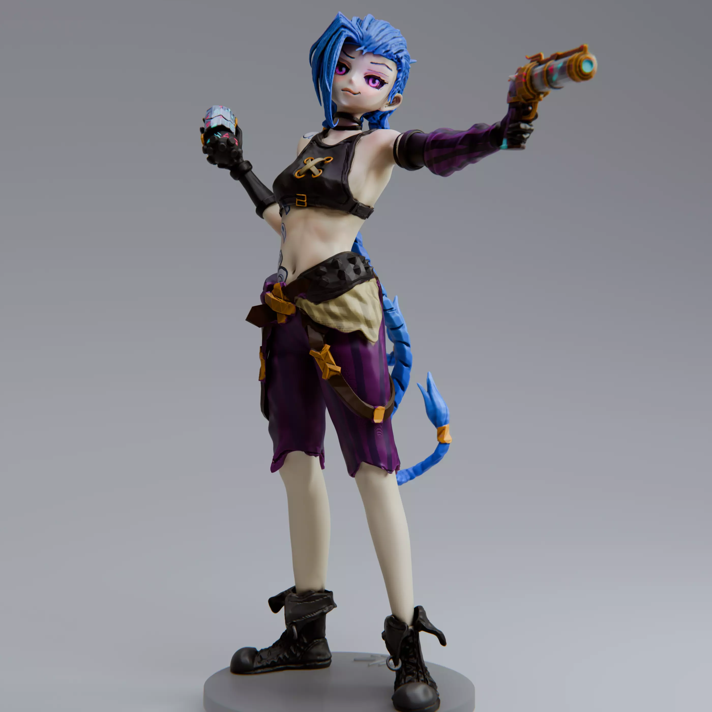ANIME-JINX-ARCANE- LOL-STL 3D print model
