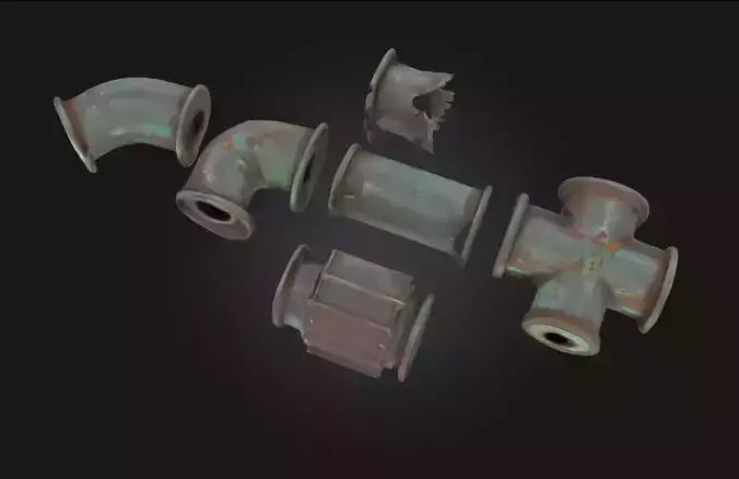 Industrial Pipe Components Modular Pipe System